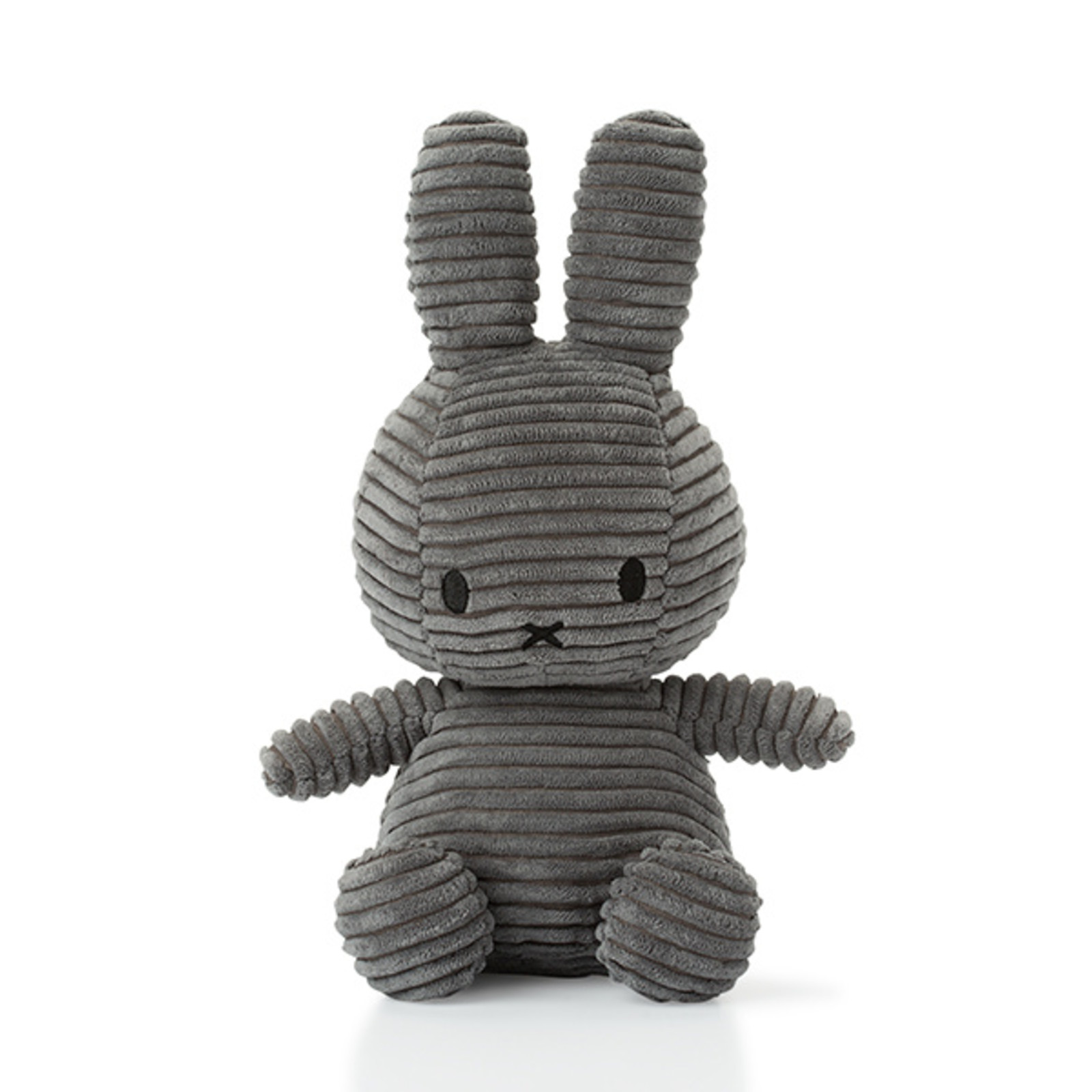 Miffy Sitting Corduroy Grey - 23 cm - 9"