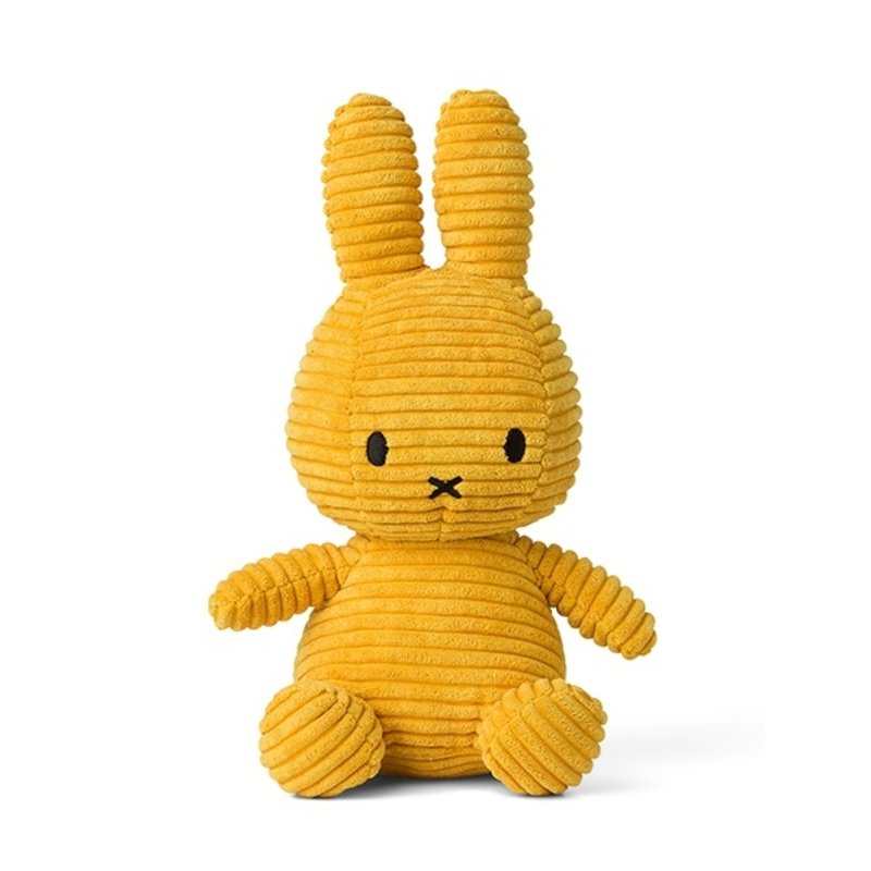 Miffy Sitting Corduroy Yellow - 23 cm - 9"