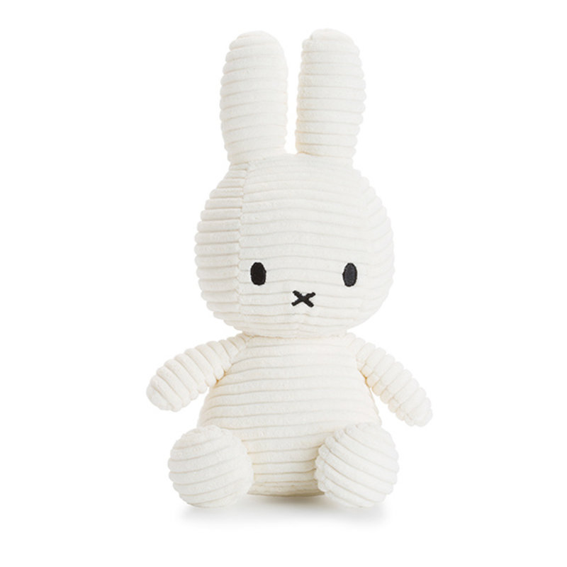 Miffy Sitting Corduroy Offwhite 23cm