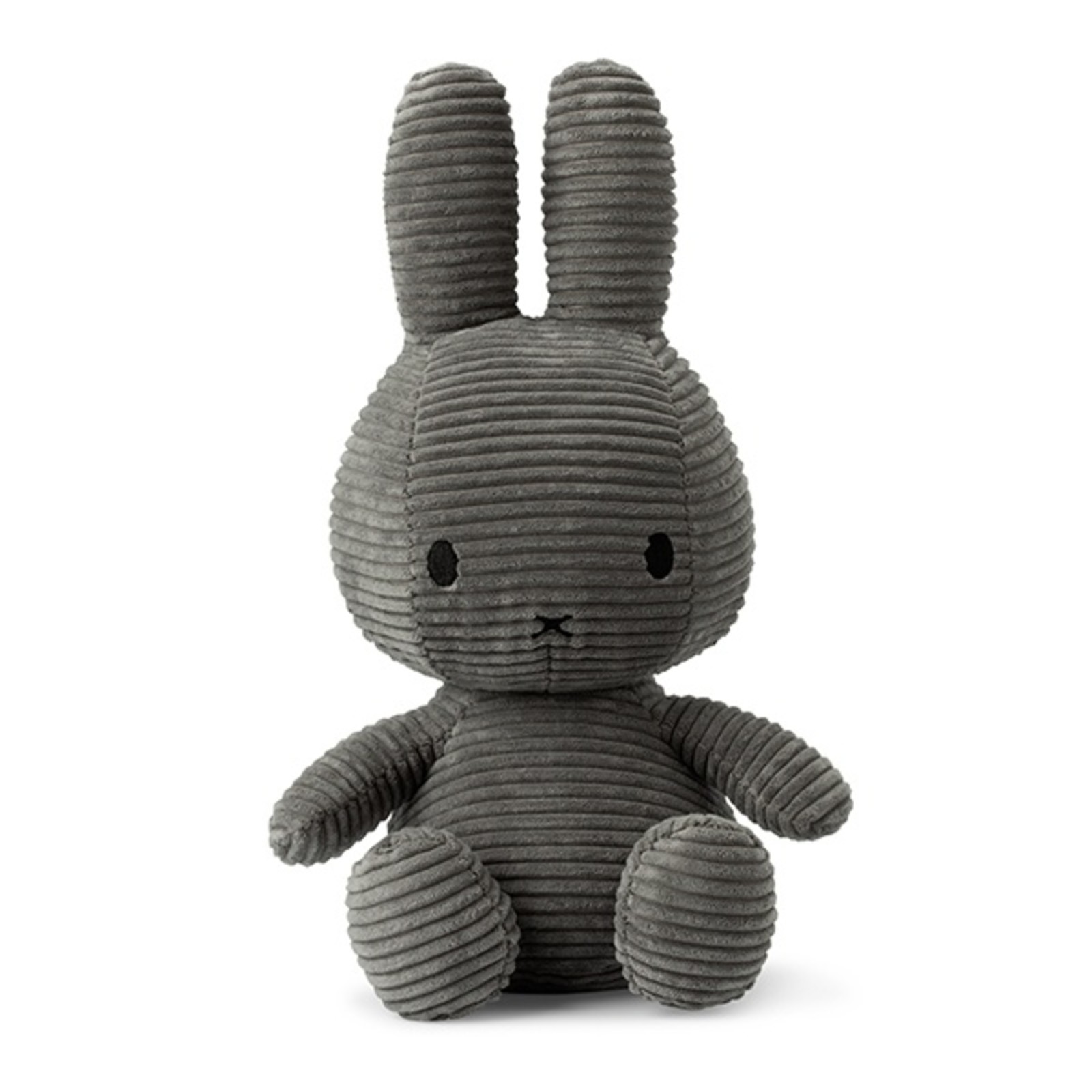 Miffy Sitting Corduroy Grey 33cm