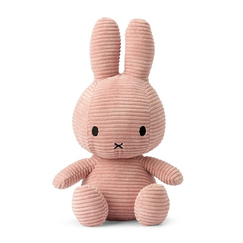 Miffy Sitting Corduroy Pink - 33 cm - 13"