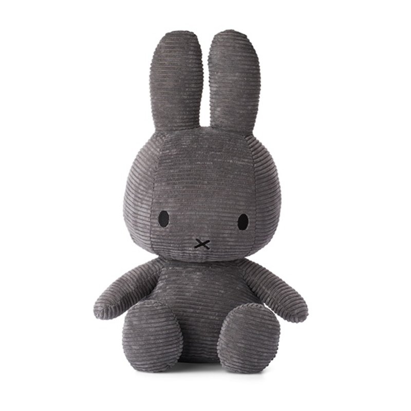 Miffy Sitting Corduroy Grey - 50 cm - 20"