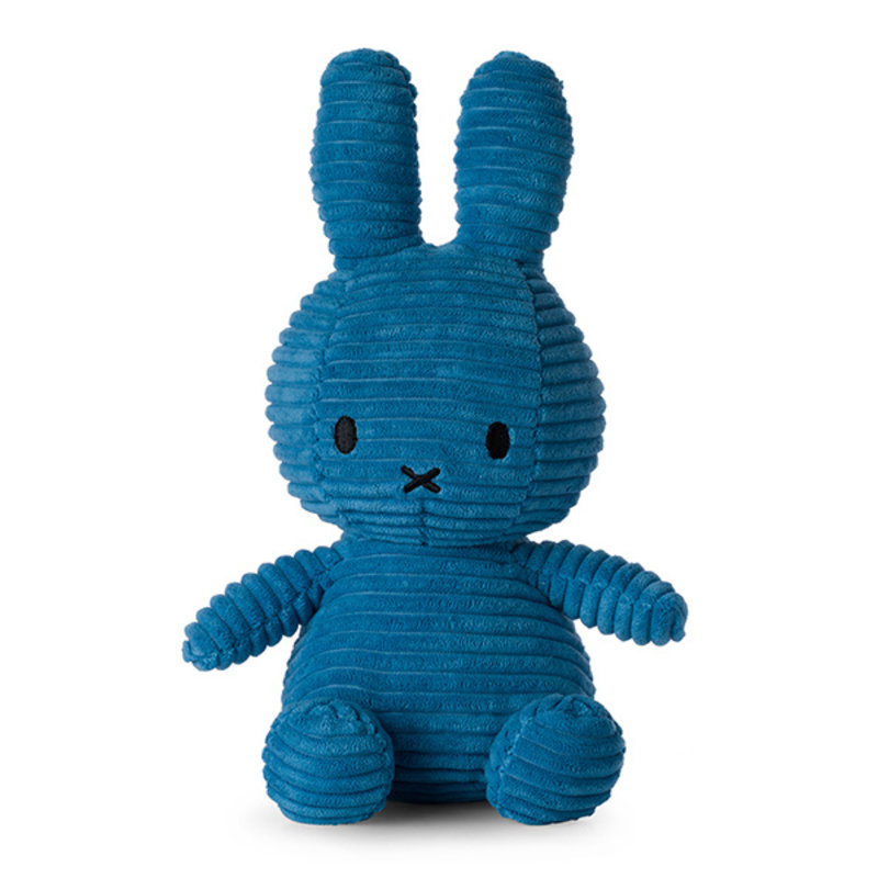 Miffy Sitting Corduroy Aviator Blue - 23 cm - 9"