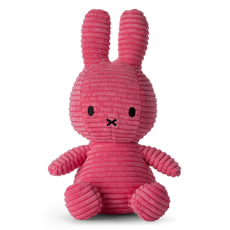 Miffy Sitting Corduroy Bubblegum Pink 23cm