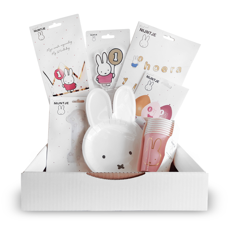 Haza first birthday package pink