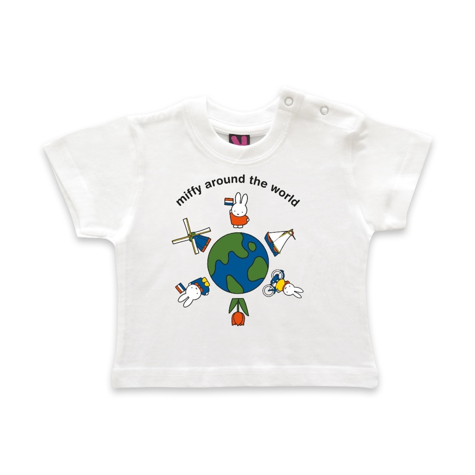 Miffy t-shirt - globe white - size 74 (6-9 months)