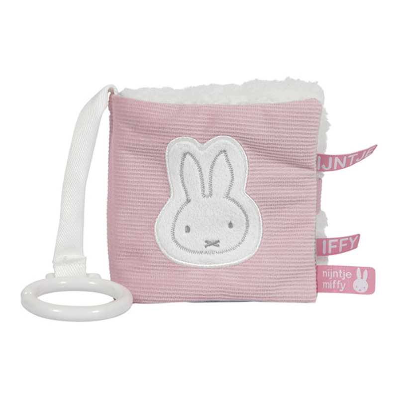 Buggyboekje nijntje pink baby rib