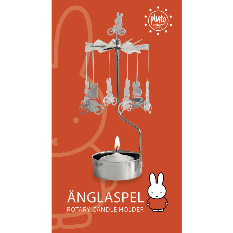 Nijntje fiets roterende waxinelichthouder