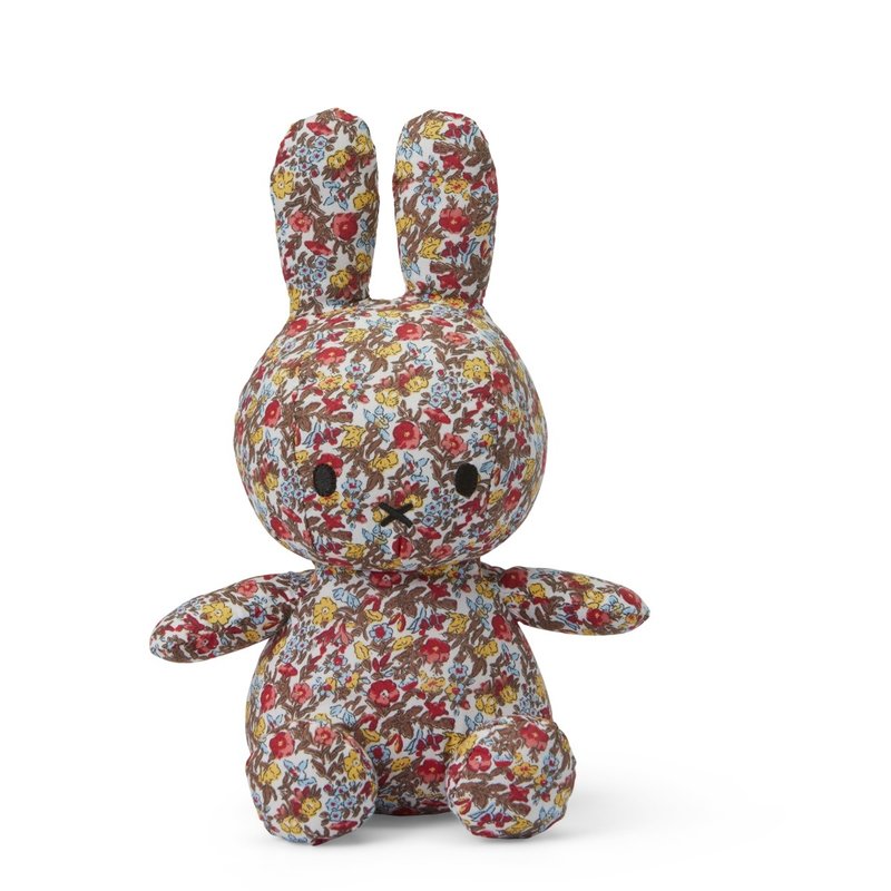 Miffy Sitting Ditsy Flower Red - 23 cm - 9''