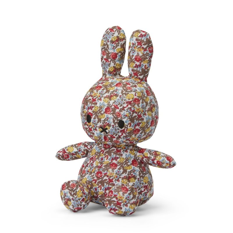 Miffy Sitting Ditsy Flower Red - 23 cm - 9''