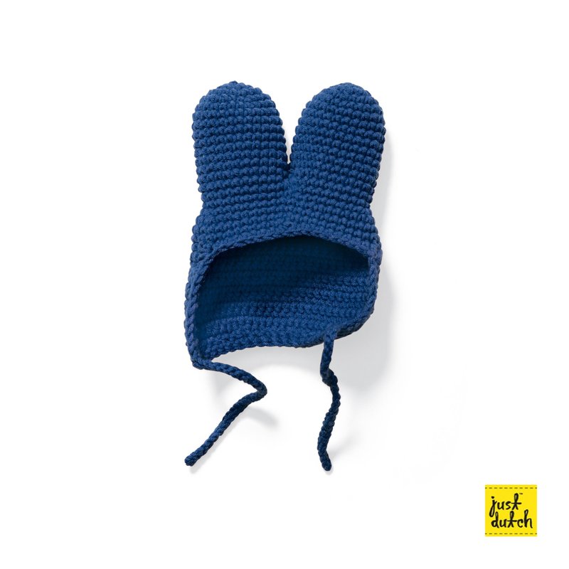 blauwe muts handmade