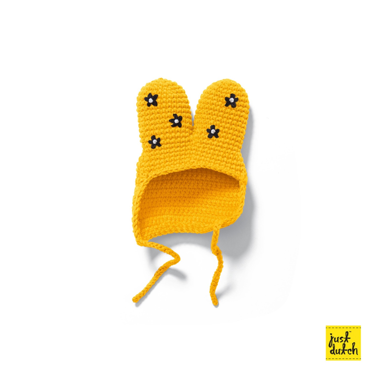 JUDPROMO Bee beanie with flowers handmade