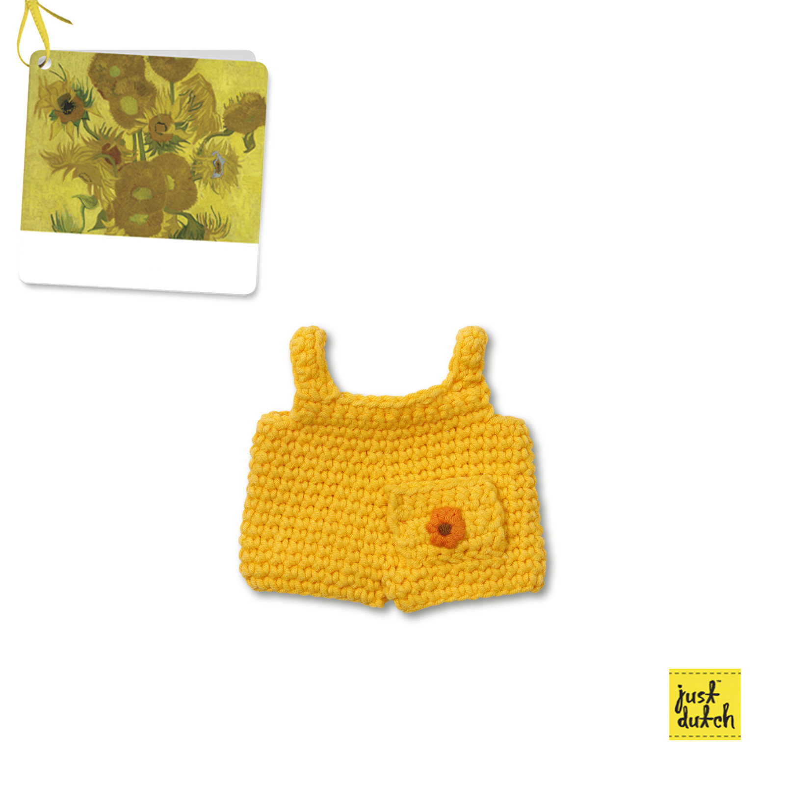 van gogh zonnebloemoverall handmade