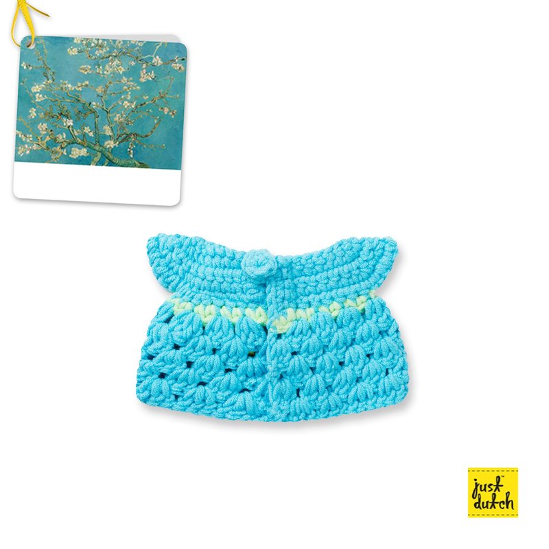 van gogh nieuwe amandel bloesem jurk handmade