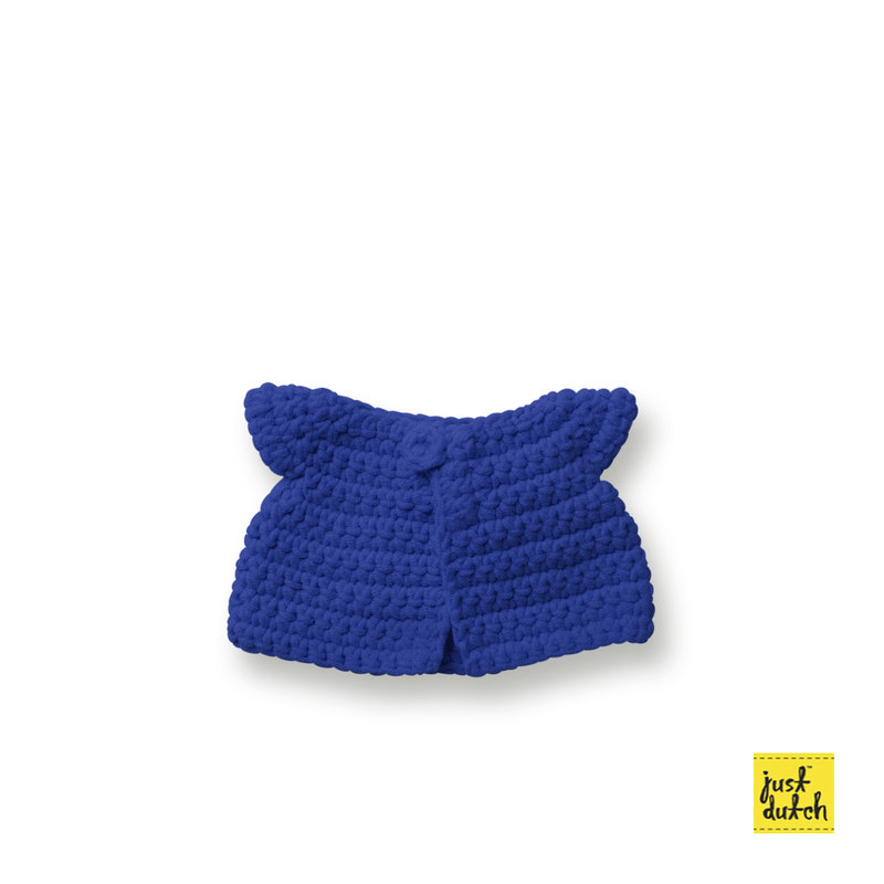 blauwe bloemenjurk handmade