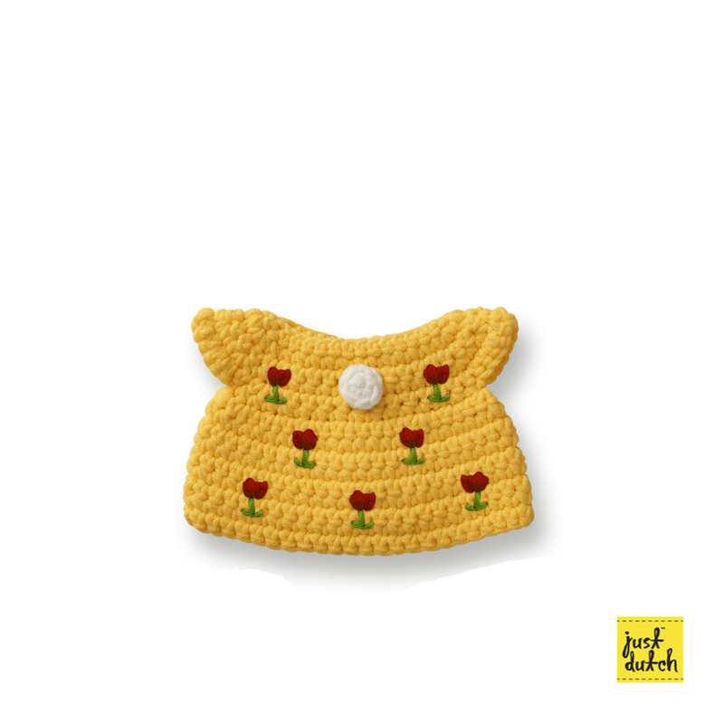 Yellow tulip dress handmade