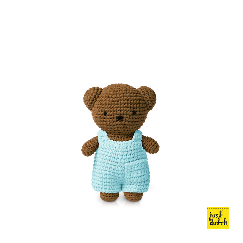 boris handmade en zijn pastel aqua overall