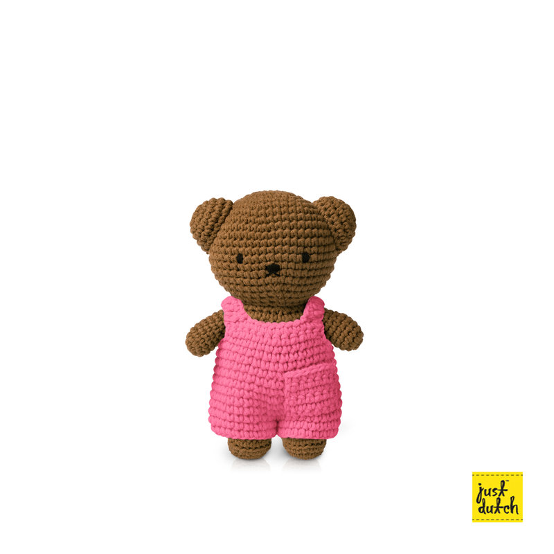 boris handmade and his pink overall