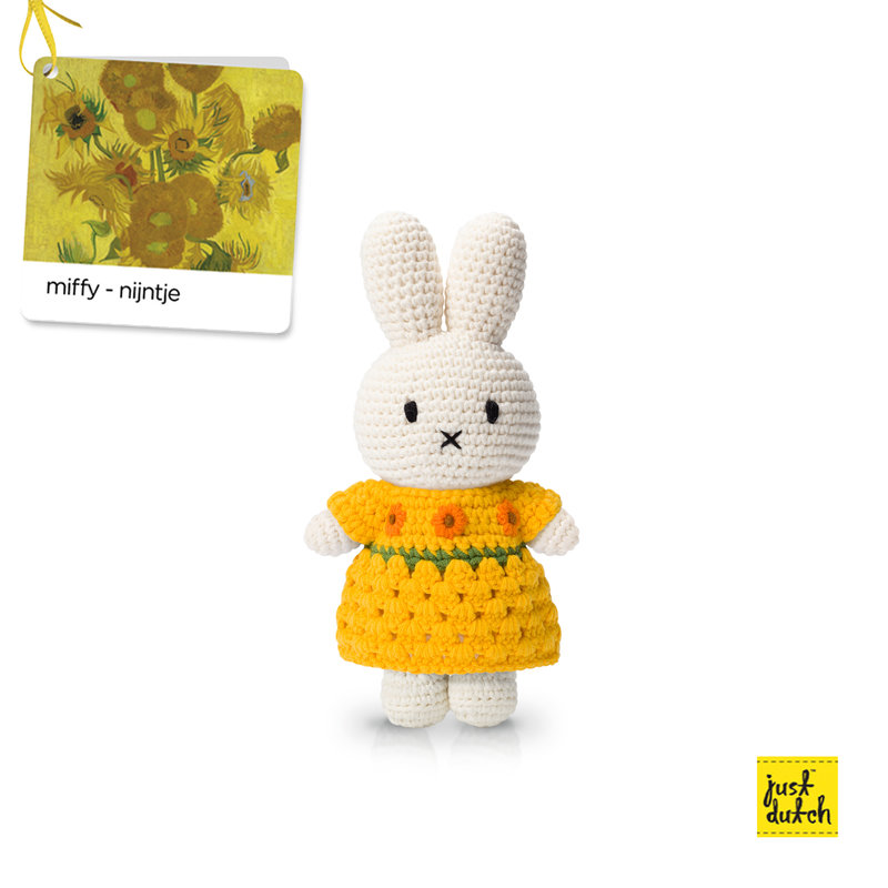 Miffy handmade and her new van gogh sunflower dress