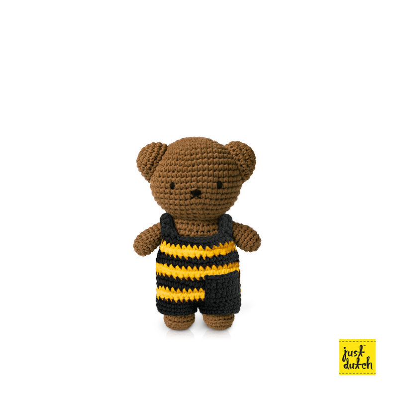 boris handmade en zijn gestreepte bijenoverall