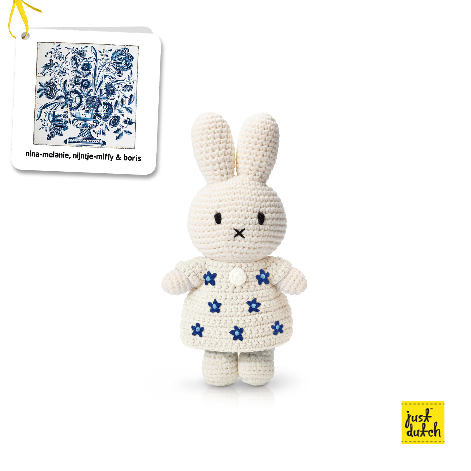 JUDPROMO Miffy handmade and her delfts blue dress