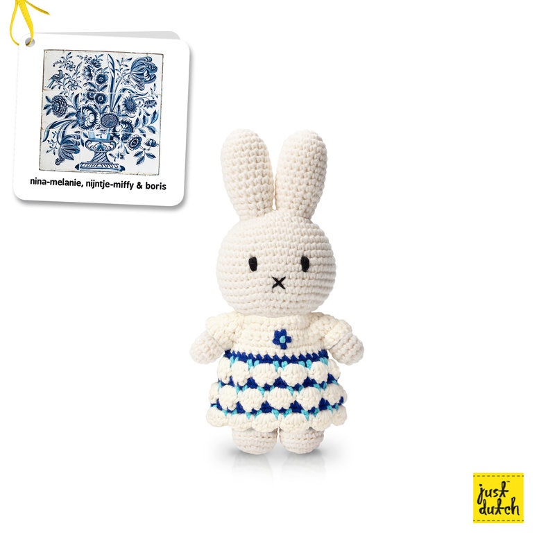 Miffy handmade and her new delfts blue dress