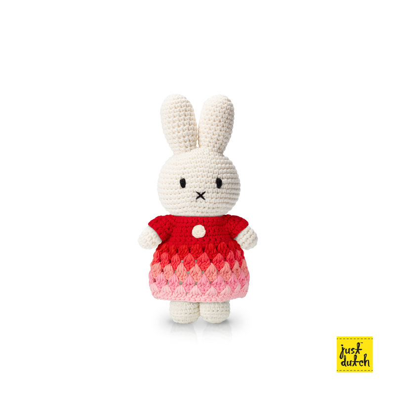 Miffy handmade and her red rainbow dress