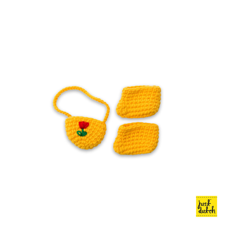 tulpentasje met schoentjes handmade