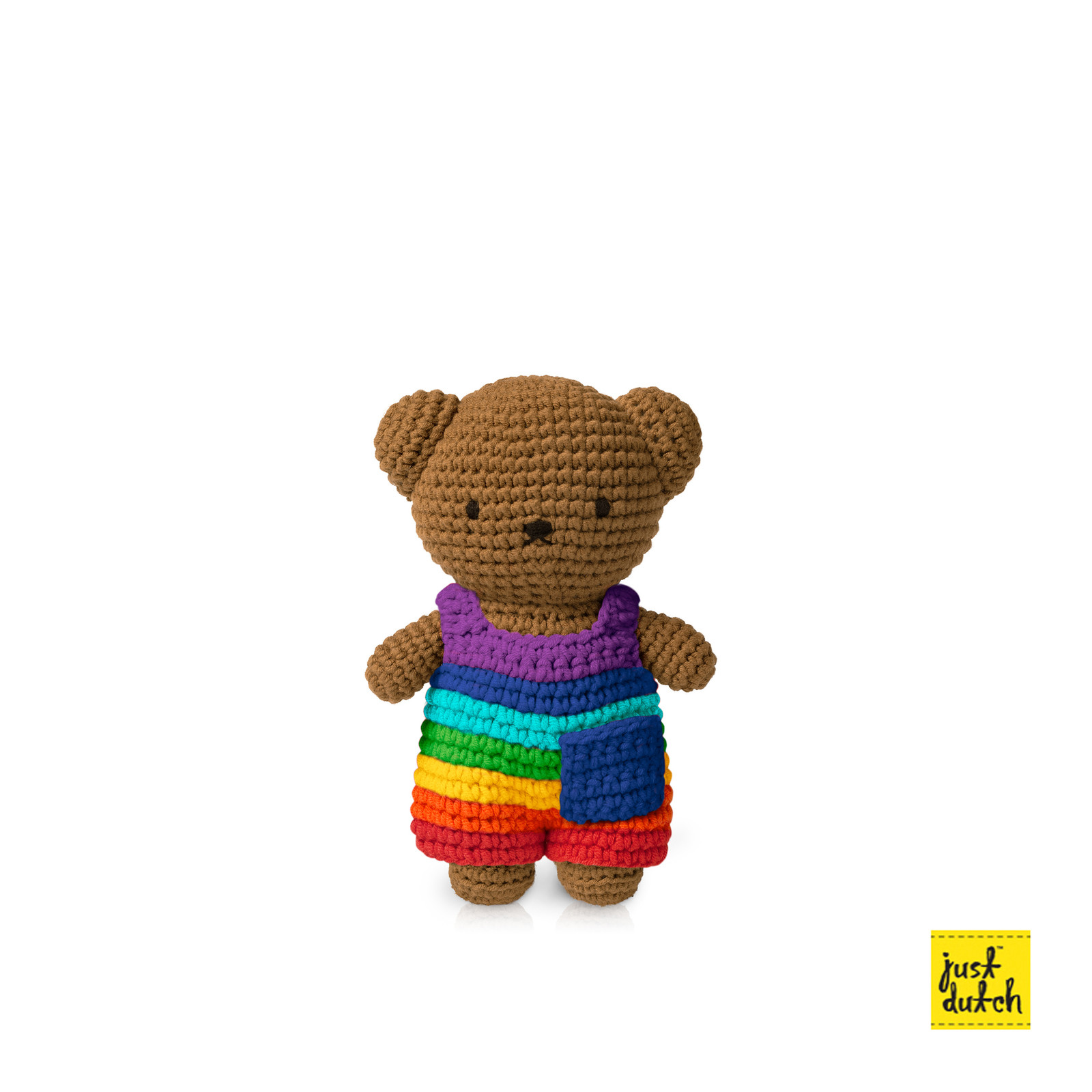 boris handmade and his rainbow overall