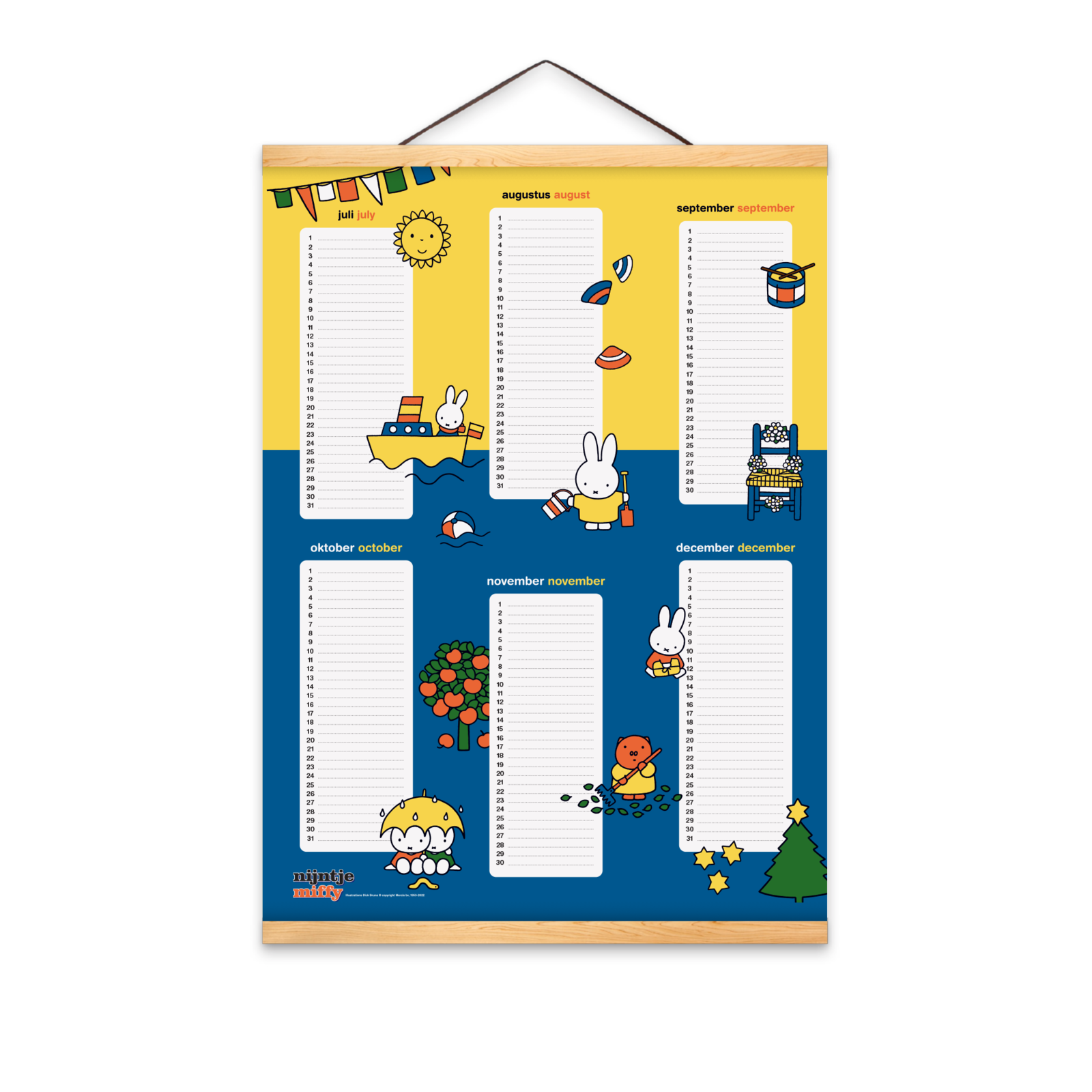 A2 nijntje verjaardagskalender