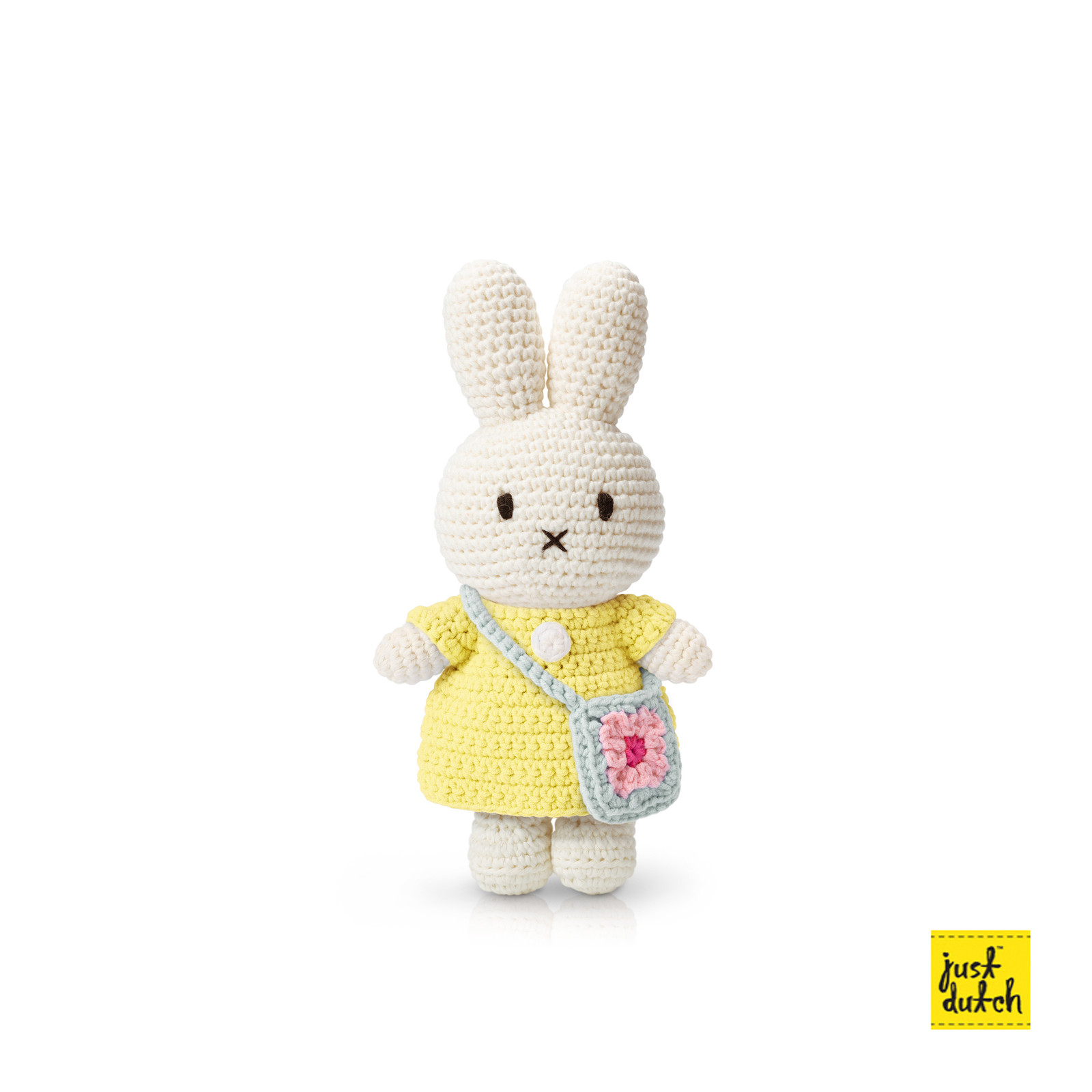 miffy handmade and her pastel yellow dress + flower bag
