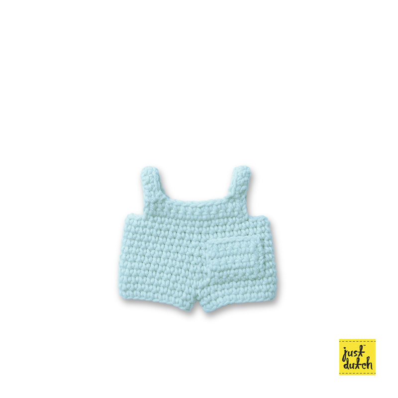 pastel aqua overall handmade