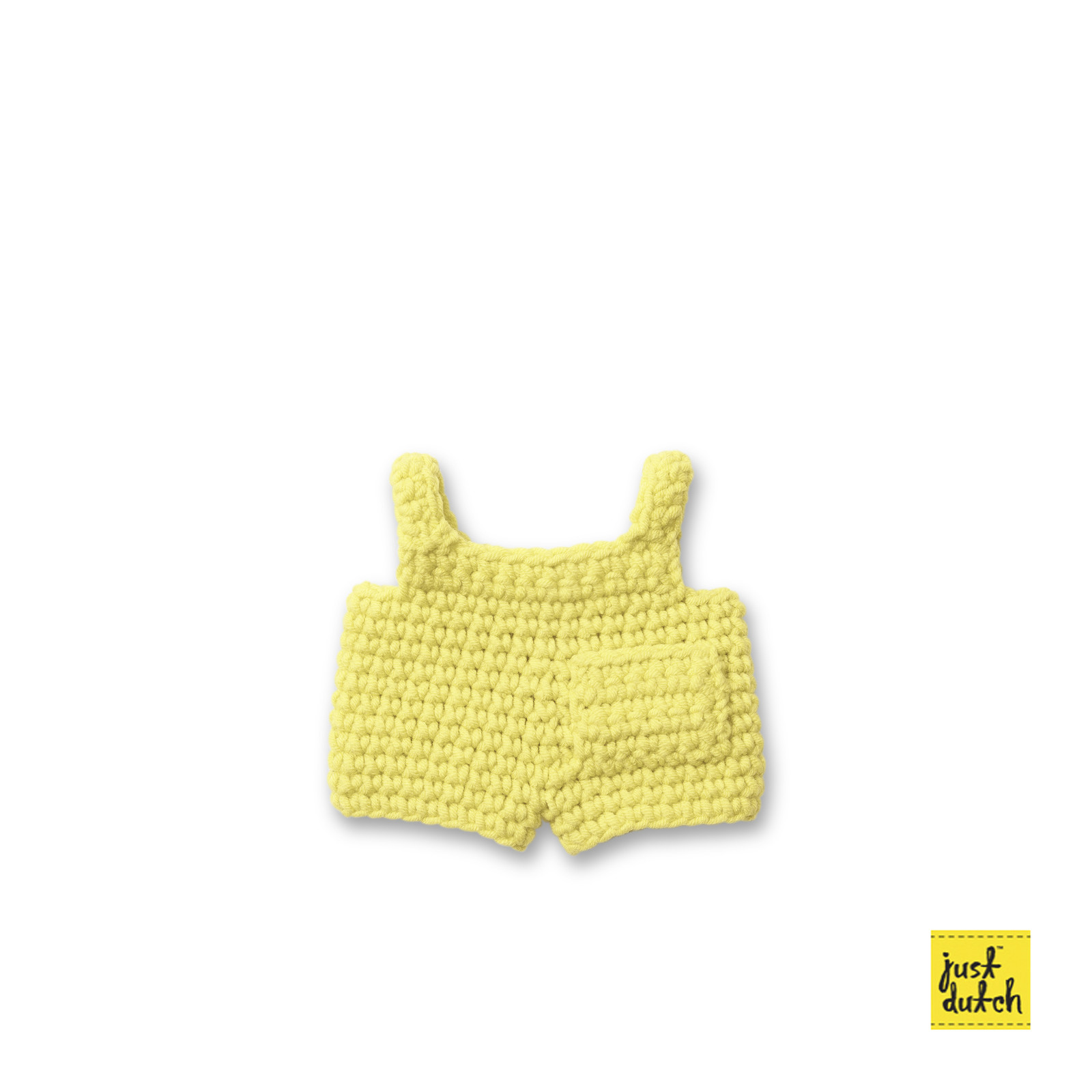JUDPROMO pastel yellow overall handmade