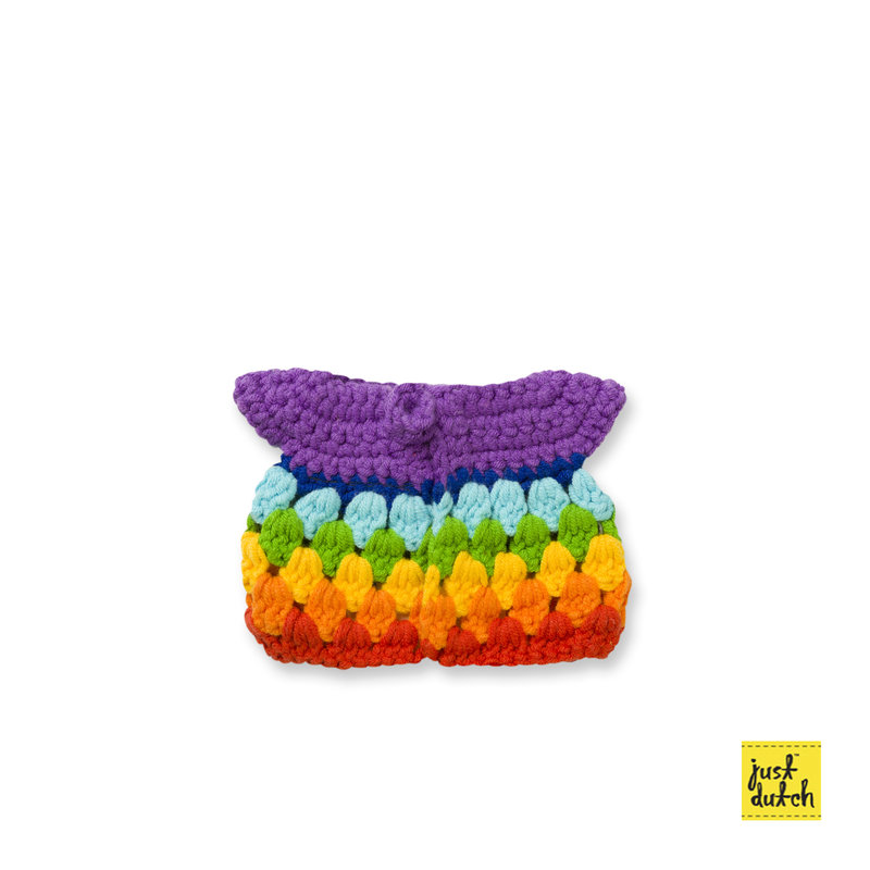 bright rainbow dress handmade