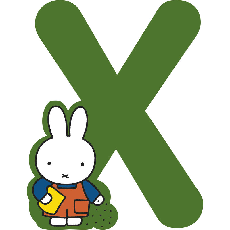 Miffy Wooden Letter X