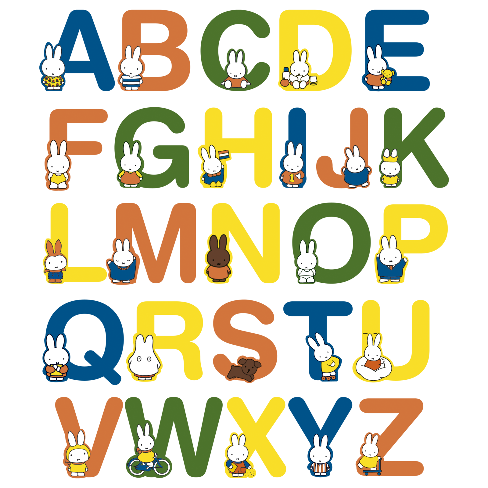 Miffy Wooden Letter U