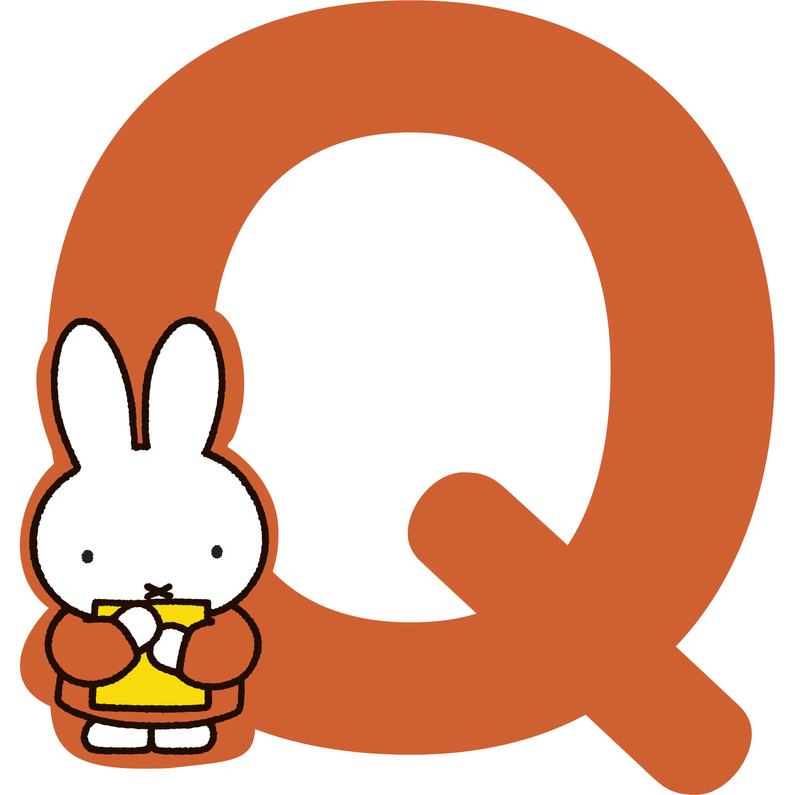 Miffy Wooden Letter Q