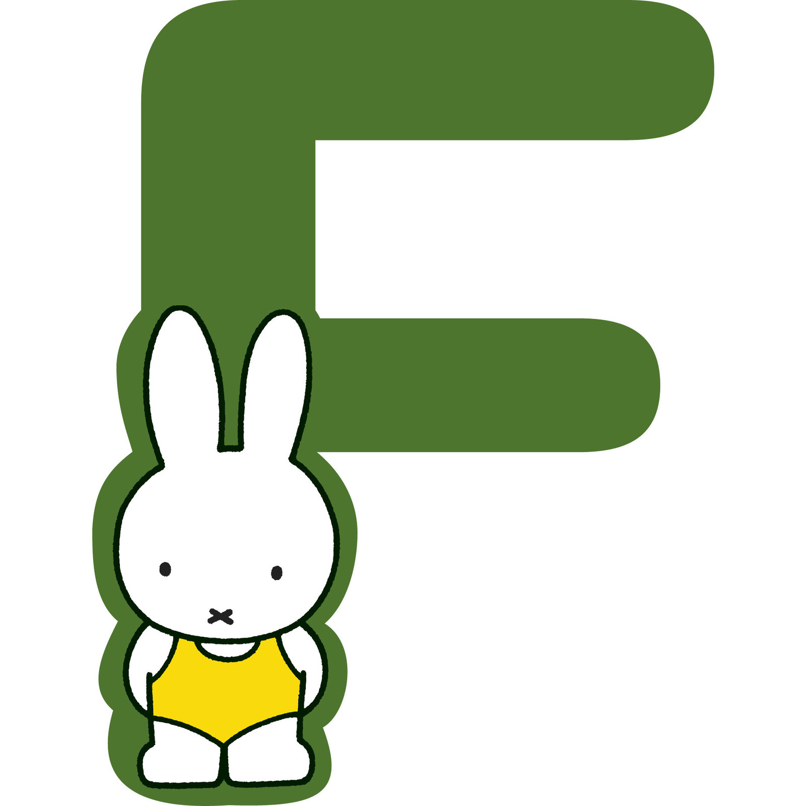 Miffy Wooden Letter F
