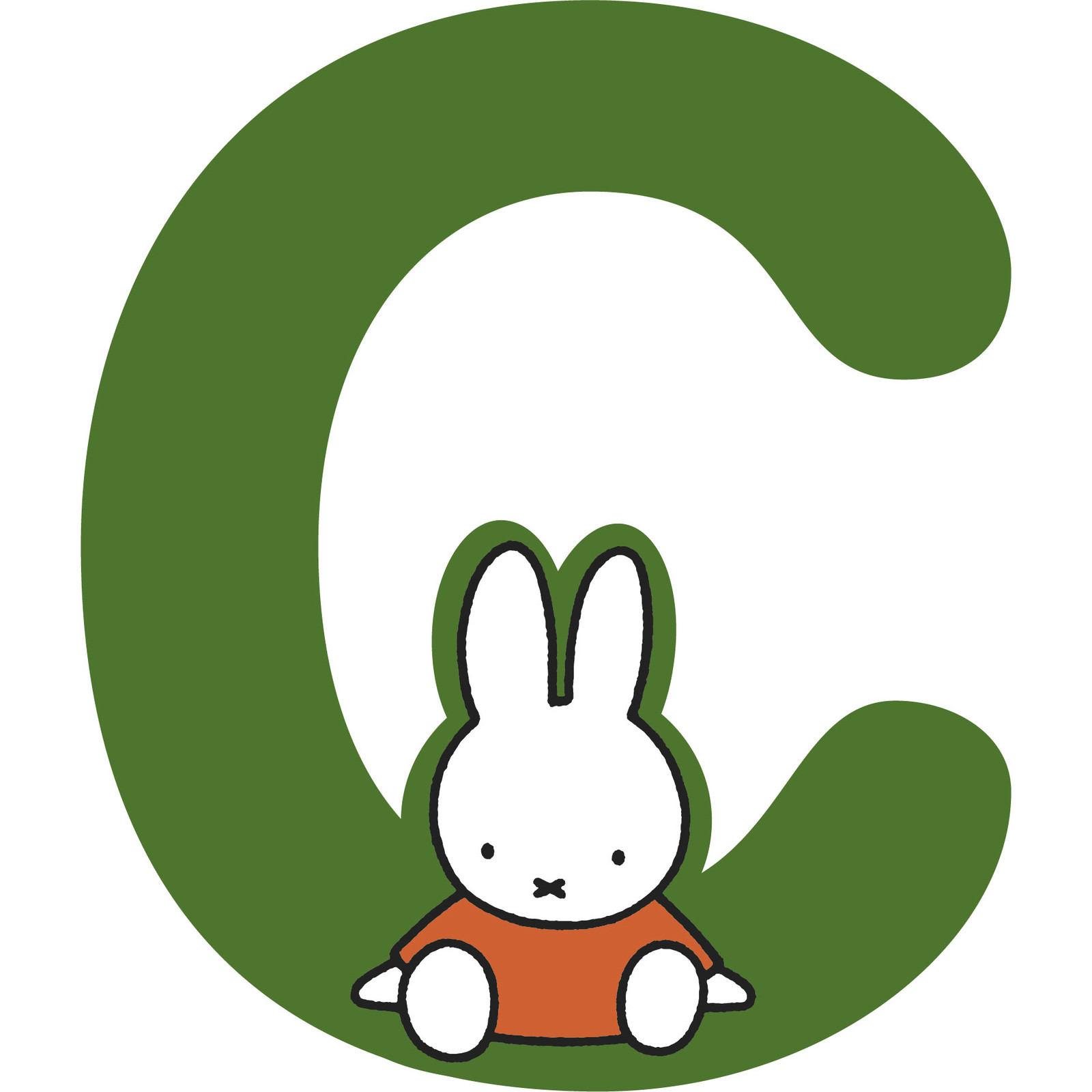 Miffy Wooden Letter C