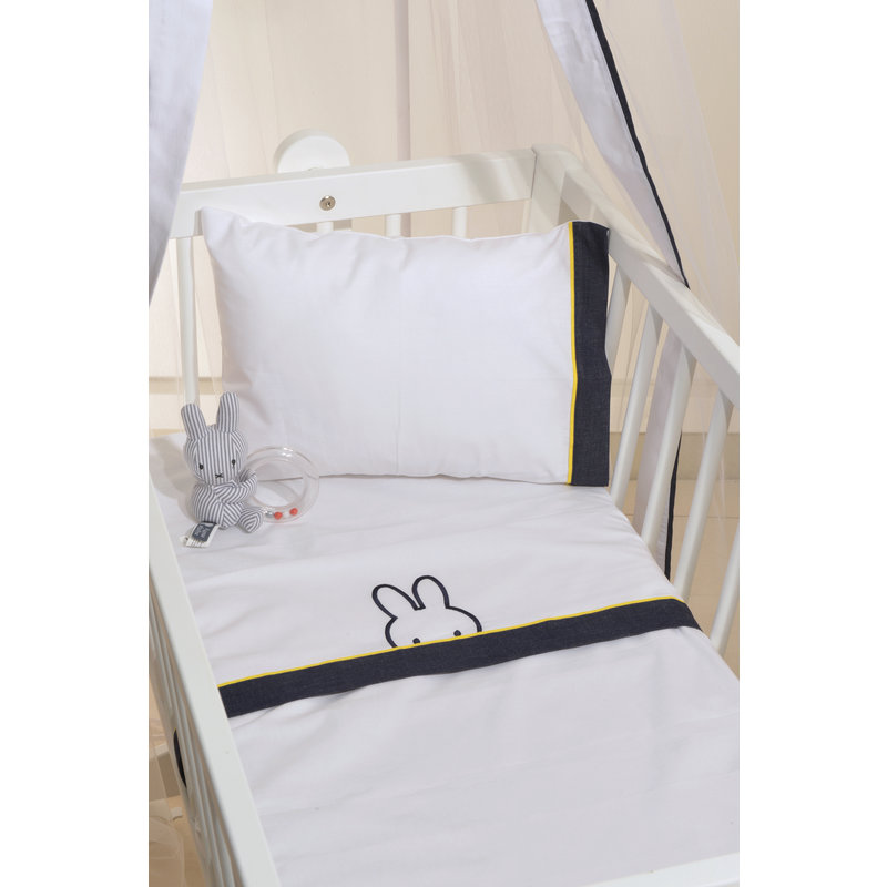 3 Piece Denim Crib Sheet Set