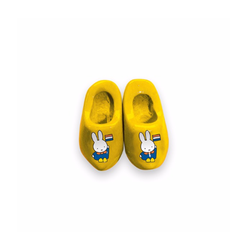 Magnet Miffy Bauernkittel Gelb 2 Holzschuhe 4 cm