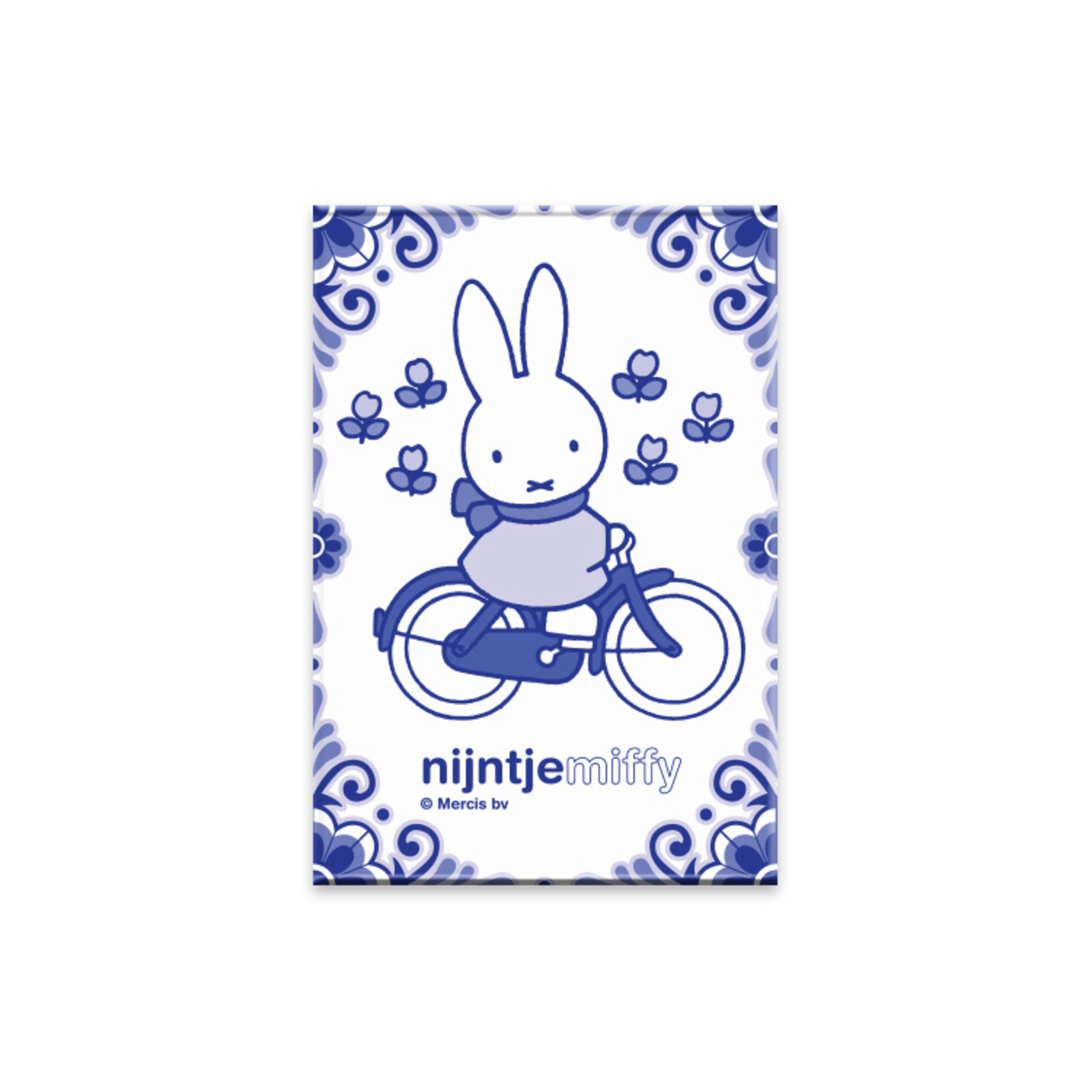 Magnet miffy bike souvenir blue