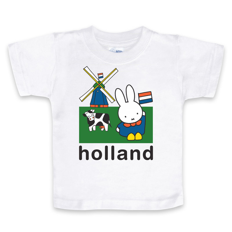 t-shirt nijntje weiland holland wit mt 104