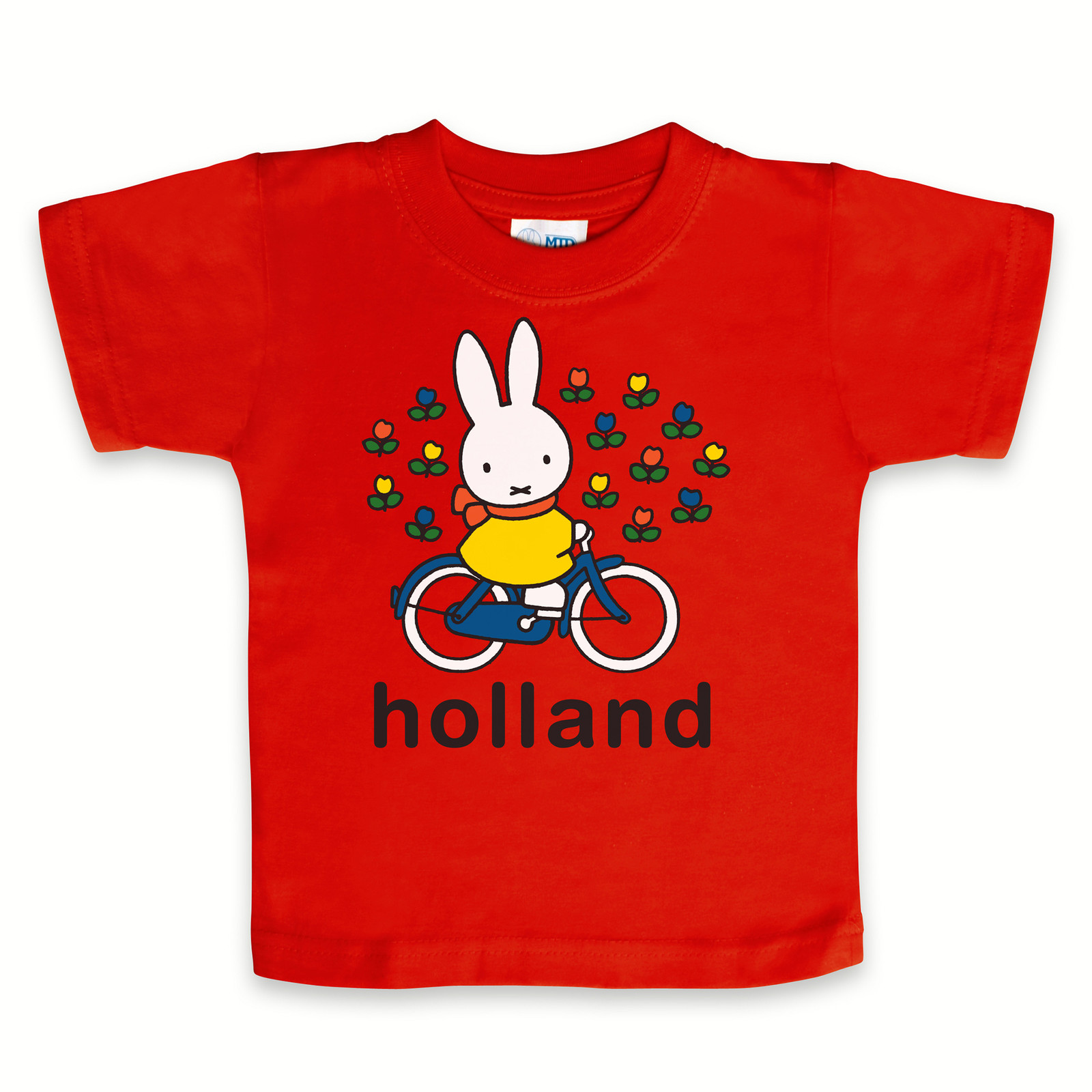 t-shirt miffy bicycle Holland red size 116