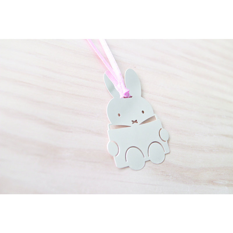 Bookmark miffy silver book