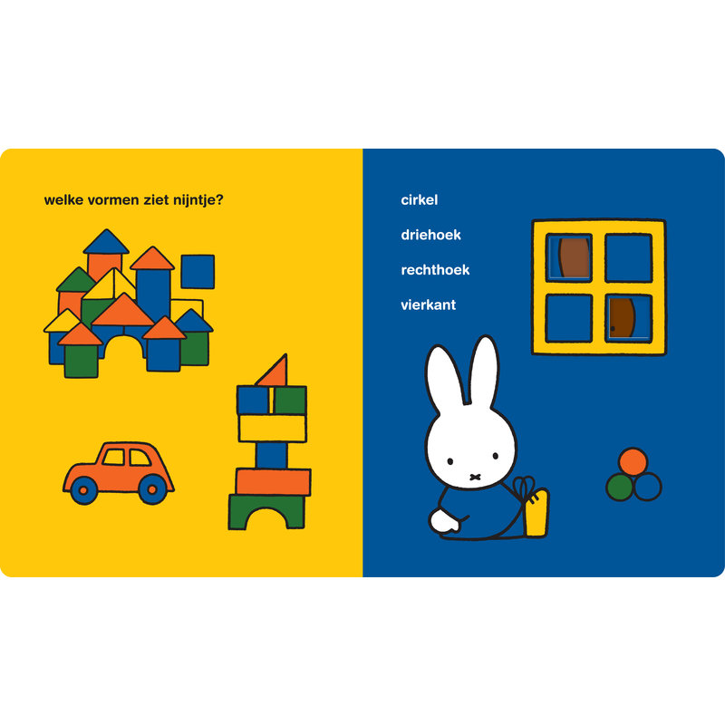 welke vorm zie je, nijntje? (what shape do you see, miffy?)