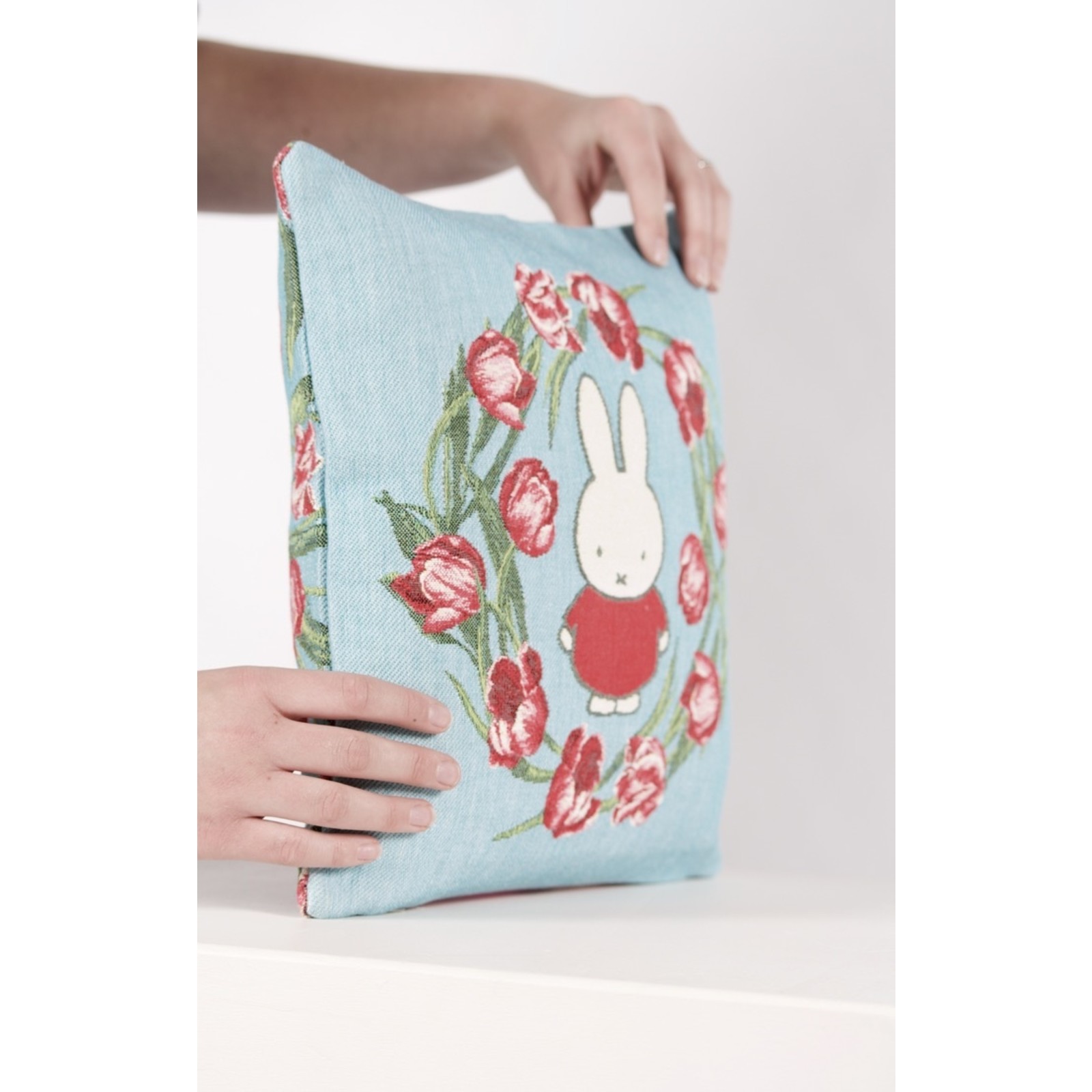 miffy pillow blue double sided