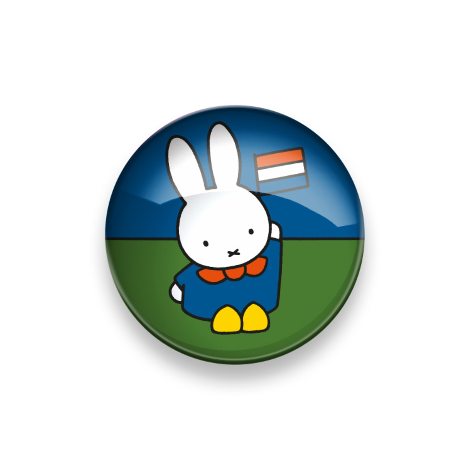 Glass magnet XL miffy farmer's keel