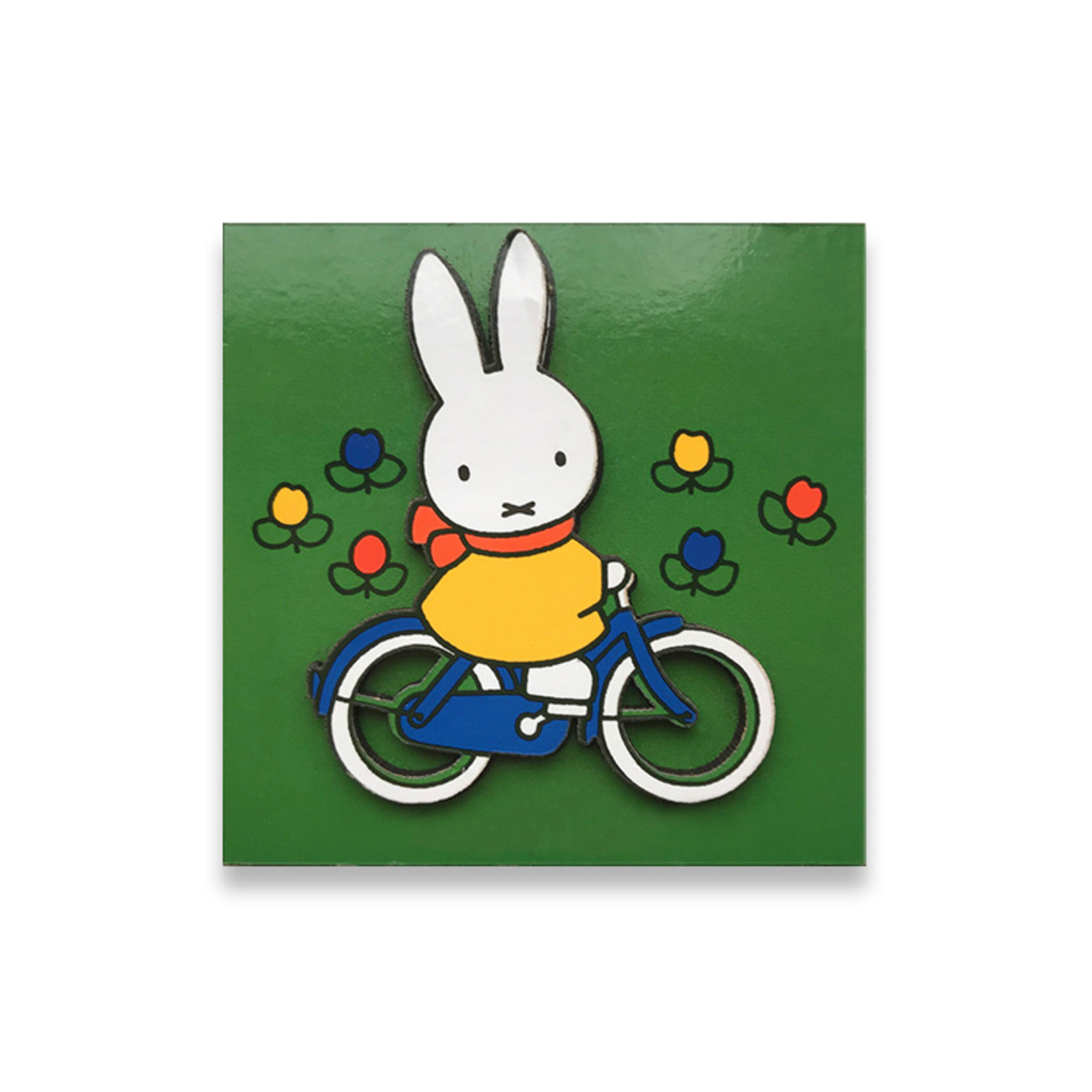 Magnet wood miffy bicycle