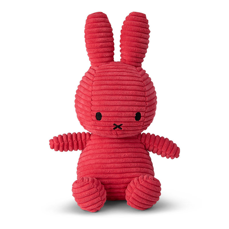 Miffy Sitting Corduroy Fuchsia - 23 cm - 9''